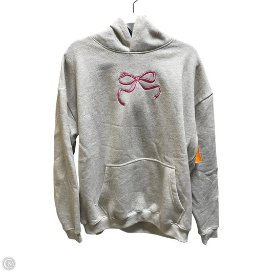Sweatshirt Hoodie By Simply Southern In Grey, Size: Xl