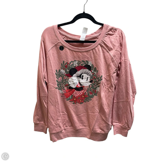 Top Long Sleeve By Clothes Mentor In Pink, Size: Xl